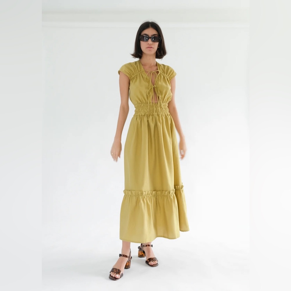 🫒Winona🫒 Boho Dress / Olive / Size L